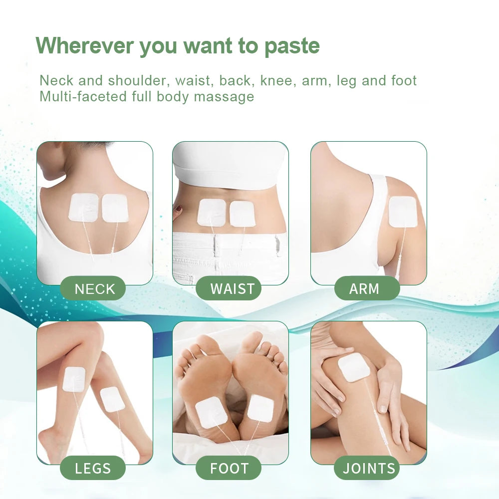 12 Modes + 20 Electrode  Pads Bags Electric Acupuncture EMS Tens Muscle Stimulator 30 Intensities Therapy Pulse Body Massager Electro Health Care Machine