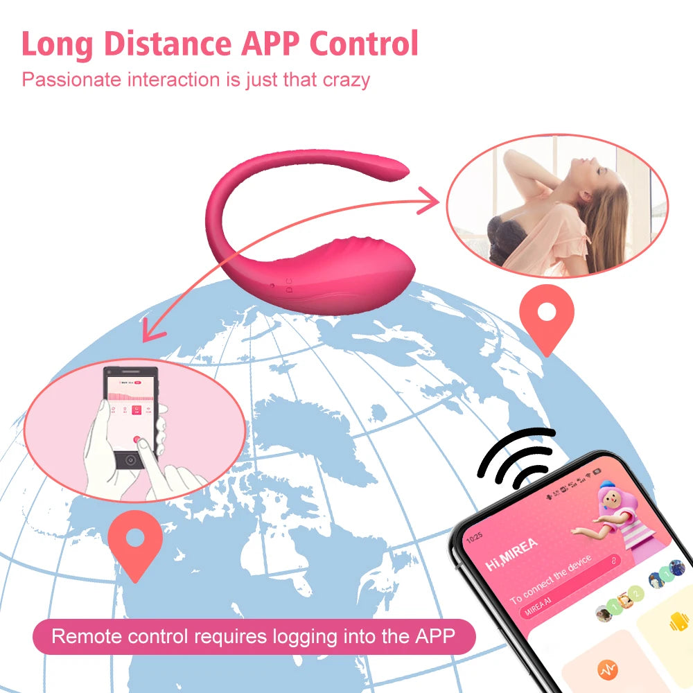 Wireless Bluetooth APP Vibrator Female Remote Control Egg Clitoris Stimulator G Spot Massager Sex Toys for Women Adults Panties