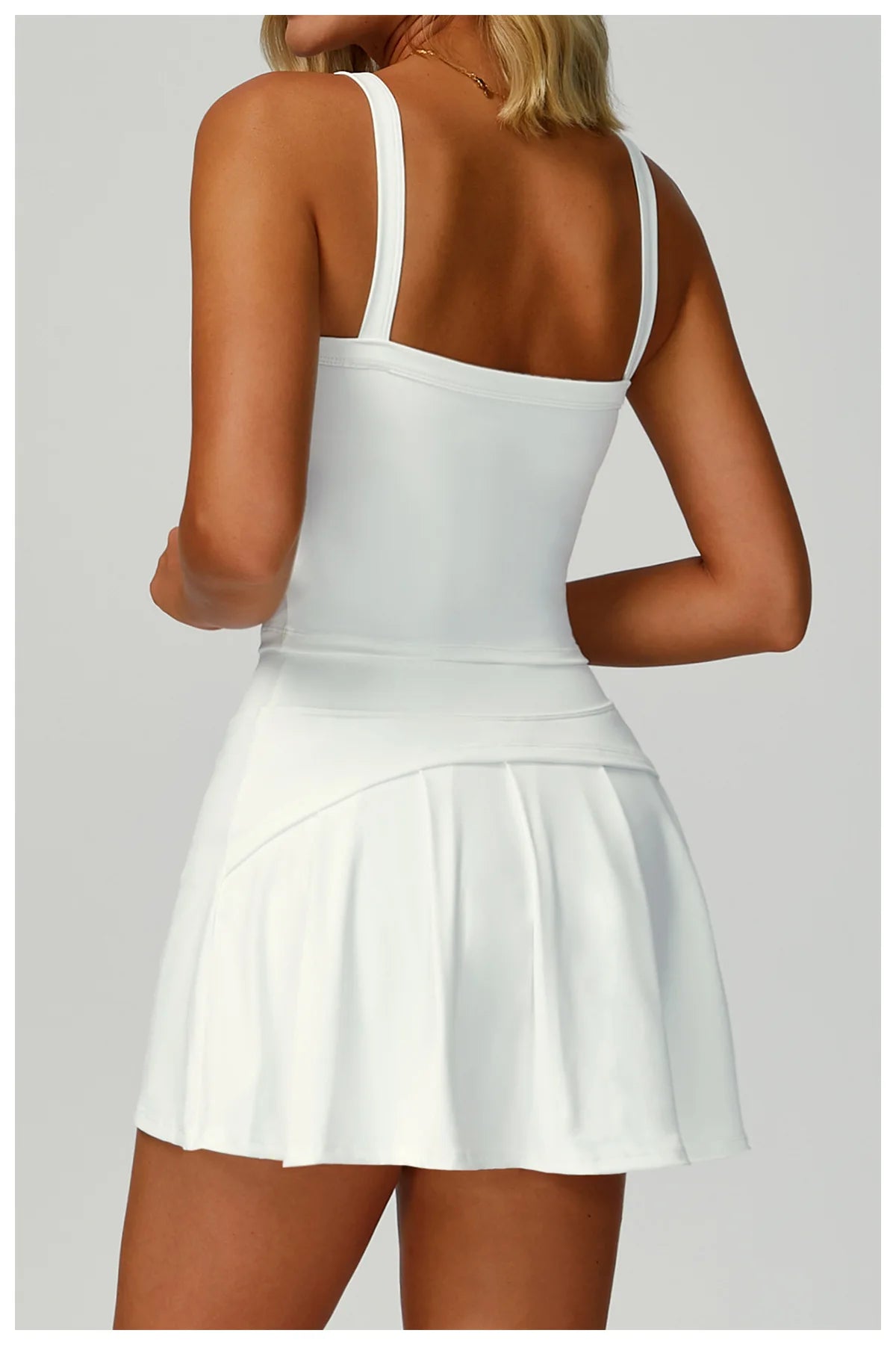 2PCS Set S-XL Set 5 Colors Women's Tracksuit Sexy Sport Bra High Waist Sports Short Skirt Badminton Tennis Golf Suit Gym Fitness Sleeveless Workout Suit Sportswear