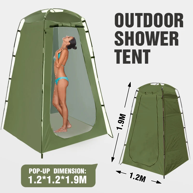 Portable Privacy Shower Tent Outdoor Waterproof  Changing Room Shelter for Camping Hiking Beach Toilet Shower Bathroom