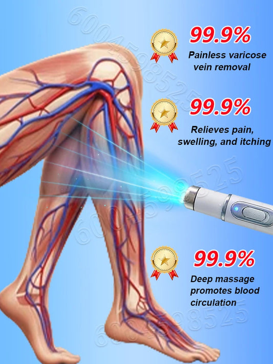 1/2 PCS Set No Surgery Require Blood Circulation  Varicose Veins, Ulcers Laser Treatment Blue Lights Therapy Pointer for Sedentary Lifestyle Health Care Supplies
