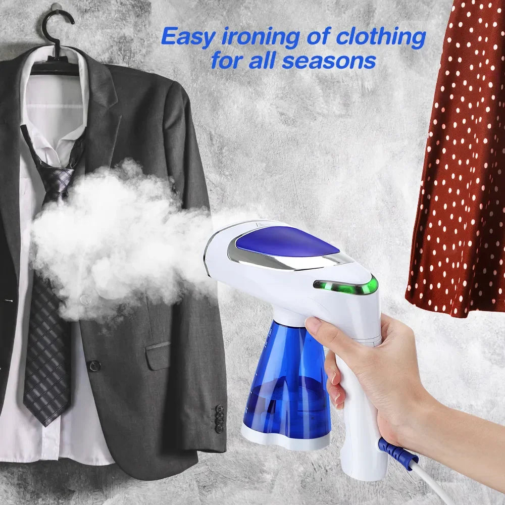 NEW UK/US/EU/AUS Plug Handheld Garment Steamer for Clothes 1600W Powerful Electric Steam Iron Foldable Portable Traveling Clothes Steamer Home Travel Hotels Clothing