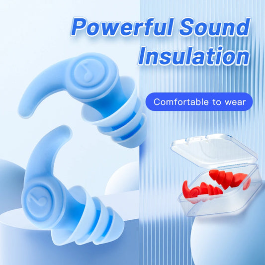 Soundproof Sleeping Ear Plugs Noise Reduction Red For Sleep Swimming Waterproof Earplugs Special Mute Soft Anti Snore Protection