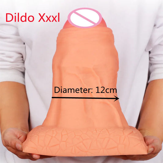 XL-XXXL Huge Dildo Cock Penis Sex Toys Products For Women Men Endless Pleasure Vaginal Anal Masturbators Big Dick Butt Plug For Adult 18+  Goods Sex Shop Supplies