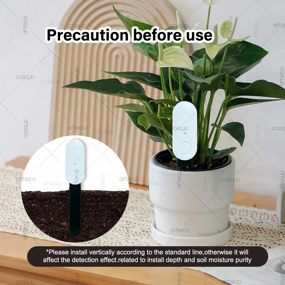 APP Control TUYA Zigbee Smart Soil Tester, illuminance Temperature Humidity Meter Moisture Sensor 4 In 1 Real Time Monitor For TUYA APP Zigbee2MQTT Home Gardening Accessories
