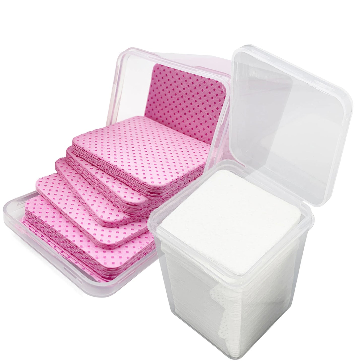 200 PCS/Box Disposable Remover Cotton Pad Wipes Nail Polish Eyelashes Glue Cleaner Lint-Free Paper Pad Cleaning Manicure Supplies Women Makeup Tools