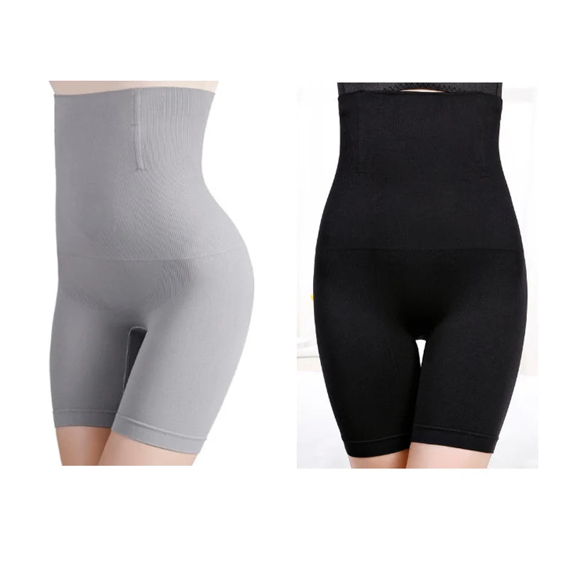 NEW Arrivals 2PCS Set  S(50KG) -6XL (135KG) Plus Size  Women Belly Shaping Brief High Waist Lifting Hip Pants Slimming Panties Postpartum Shaper Underwear Safety Panty