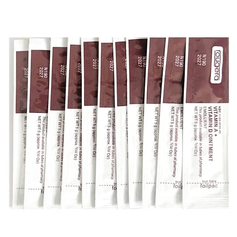 NEW 20 PCS Set Fougera Tattoo Vitamin A D Cream Repair Aftercare Ointment Anti-Scar Healing Gel Nourish Skin Eyebrow Make-Up Tools Women Men Skin Care Accessories Cosmetic Supplies