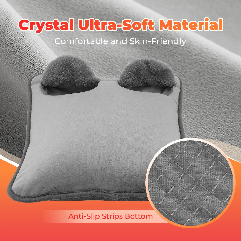 NEW Arrivals Electric Foot Warmer Heater 4 Levels Temperature Heating Timer Pad Washable Winter Warm Foot for Home Bedroom Feet Warmer