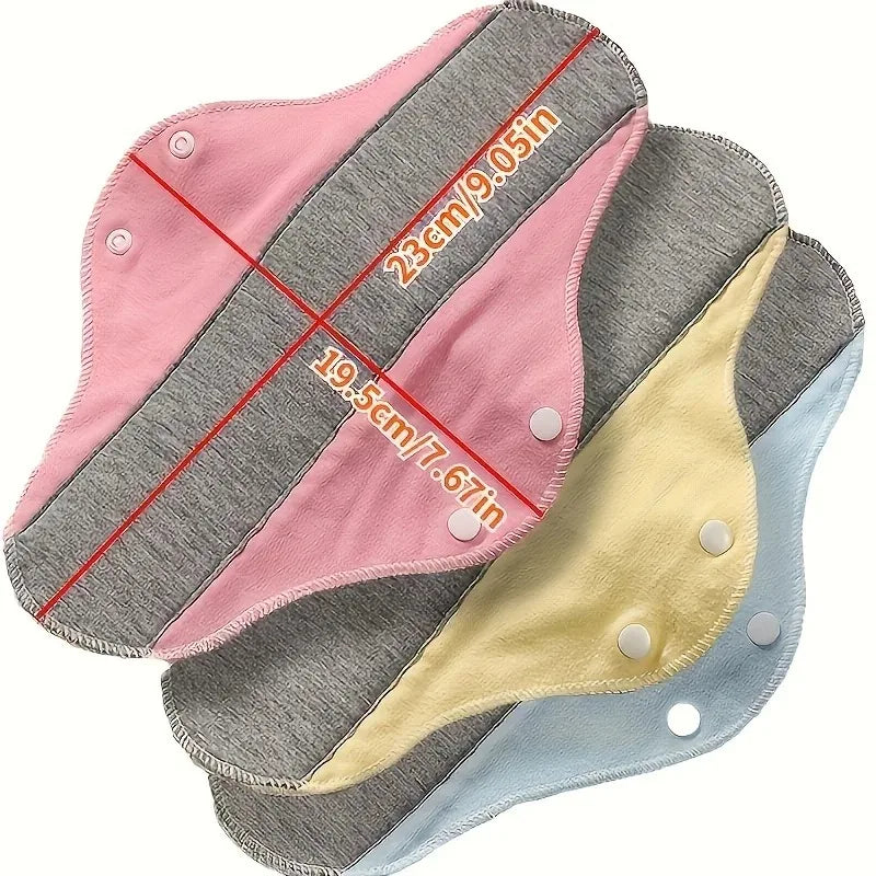 4 PCS Set Washable Incontinence & Sanitary Pads, Leak-Proof Waterproof Graphene Aseptic Technology for Women Period & Elderly Health Care Sets Hygiene Supplies