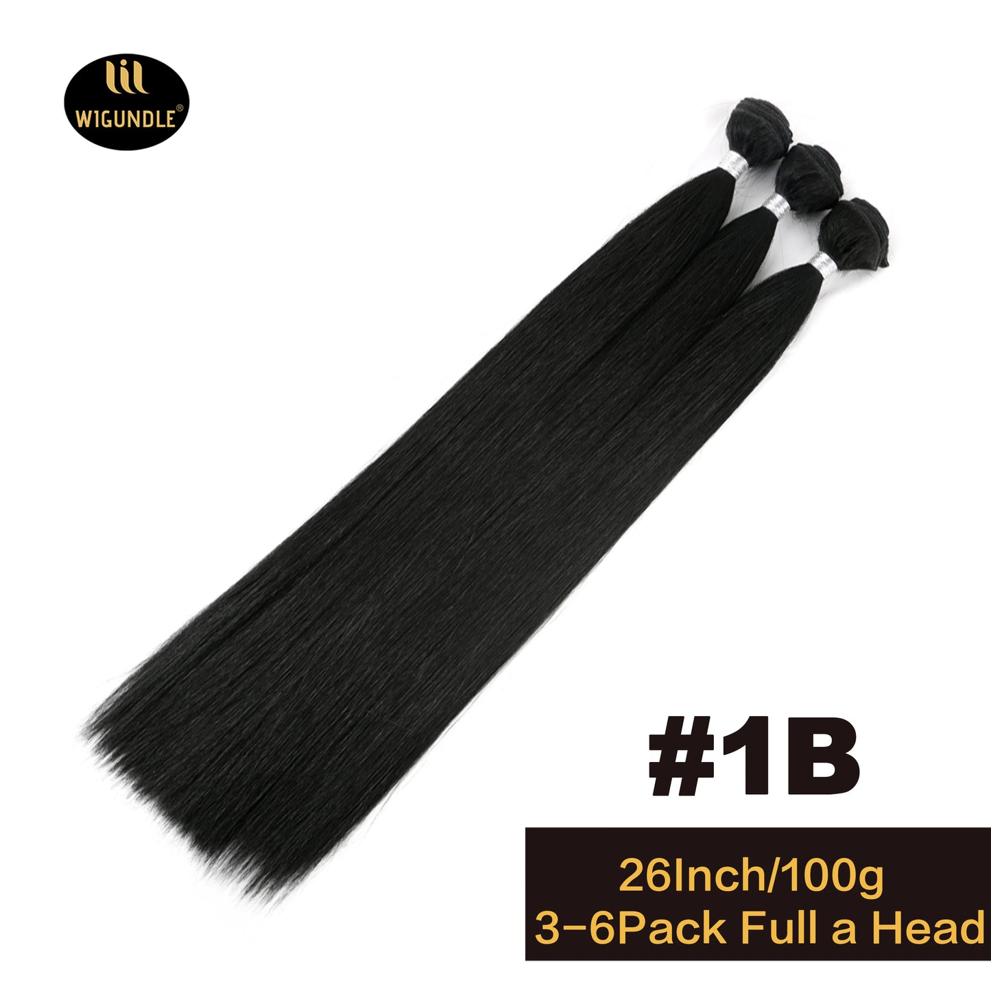 4 PCS Set 9 Colors Bone Straight Hair Bundles Salon Natural Hair Extensions Fake Fibers Super Long Synthetic Yaki Straight Hair Weaving Full to End