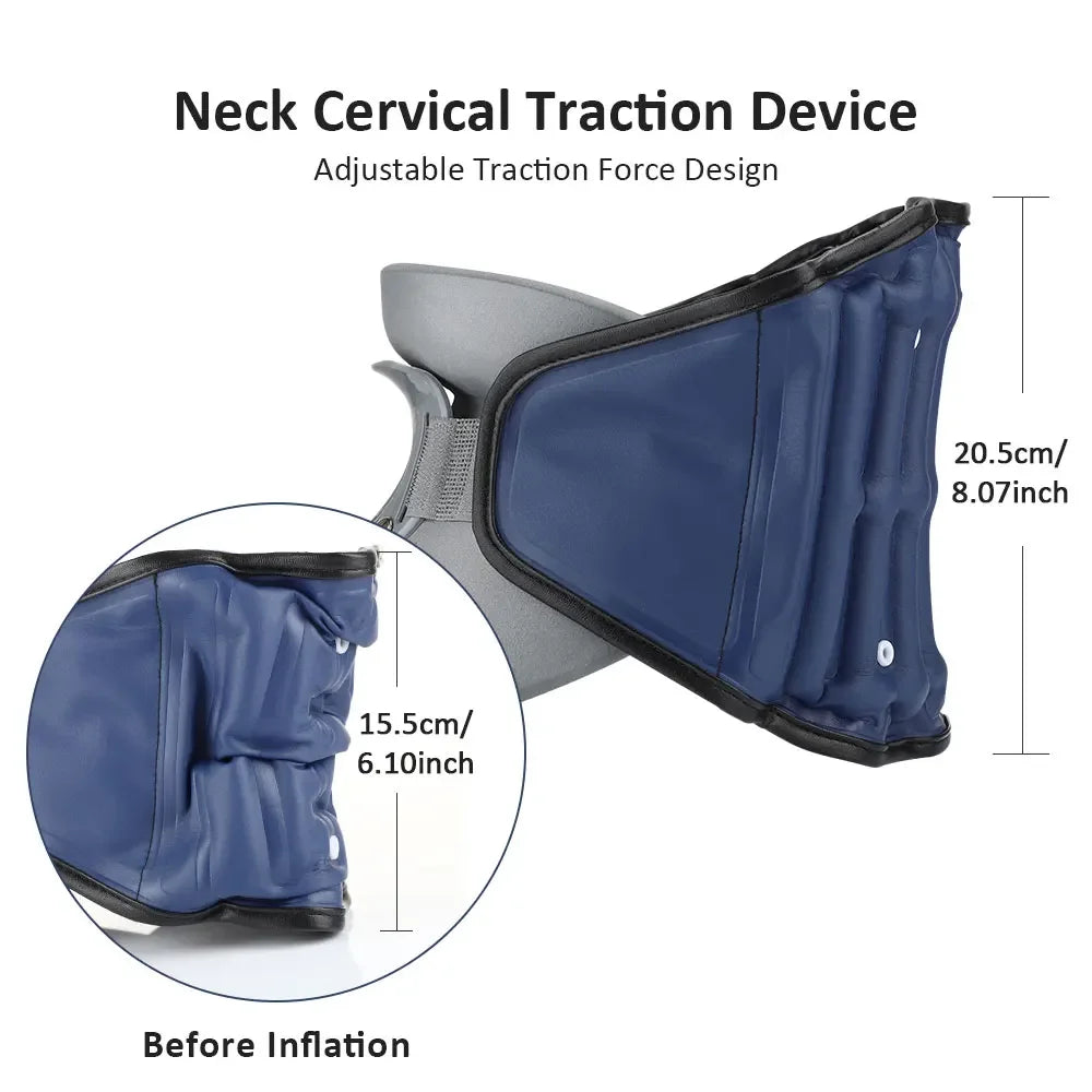 Adjustable Neck Traction Device Inflatable Cervical Vertebra, Tractor Support, Relieve Cervical Injuries, Pain Relief Stretch Neck Body Care Devices Supplies Health Care Products