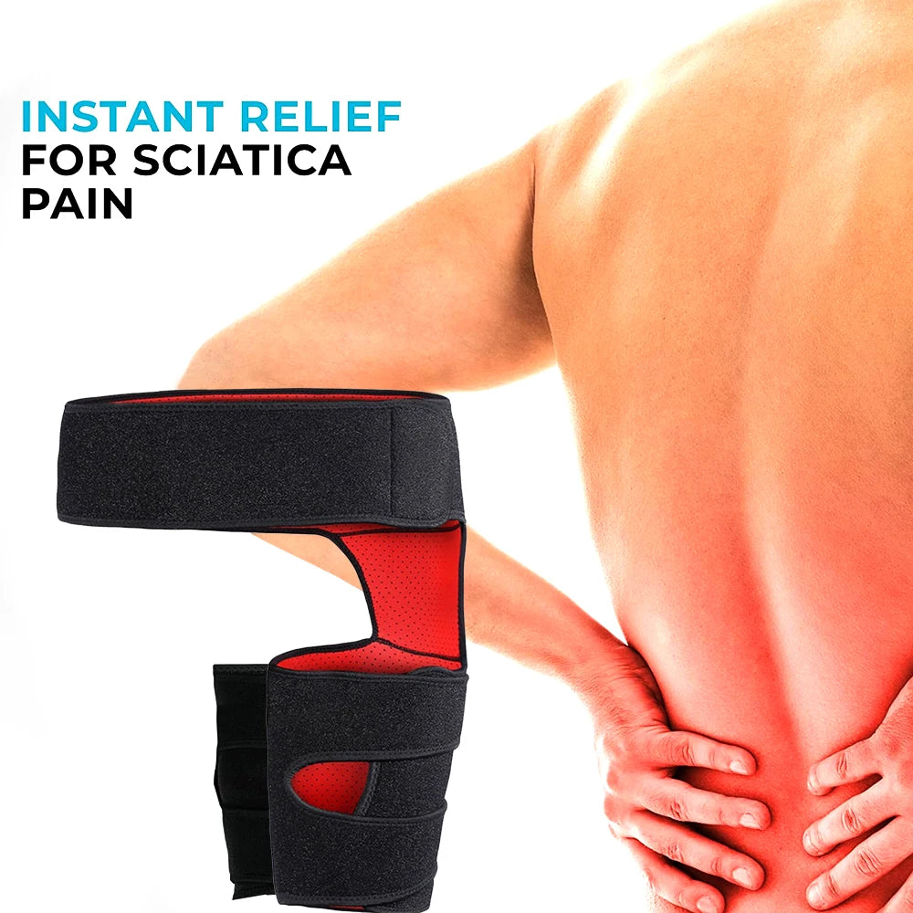 NEW Arrivals Sport Adjustable Groin Support Thigh Compression Wrap Strap Leg Support Hamstring Brace for Runners Cyclists  Sciatic Nerve Leg Muscle Pain Relief Health Care Supplies