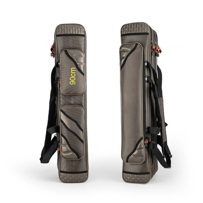 2/3/4 Layers Top Quality Multi-Functional Hard Spinning Fishing Rod Bag Carrier 2/3/4 Layers 80CM-130CM Fishing Tackle Lures Carrying Bags 1680D Oxford Reel Gear Storage Case Organizer Fishing Tools Supplies