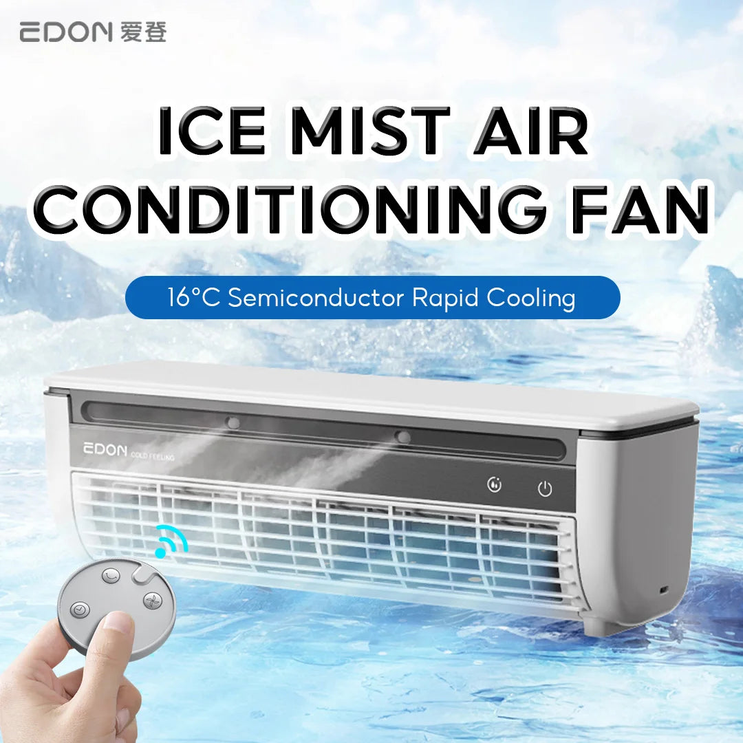 Black/White Color  E868 Wall-Mounted Air Cooling Fan 20W Power Quick Cooling Easy To Install Leafless Home Bedroom Living Room Kitchen Office Hotels Air Conditioning Fan with Remote Control.