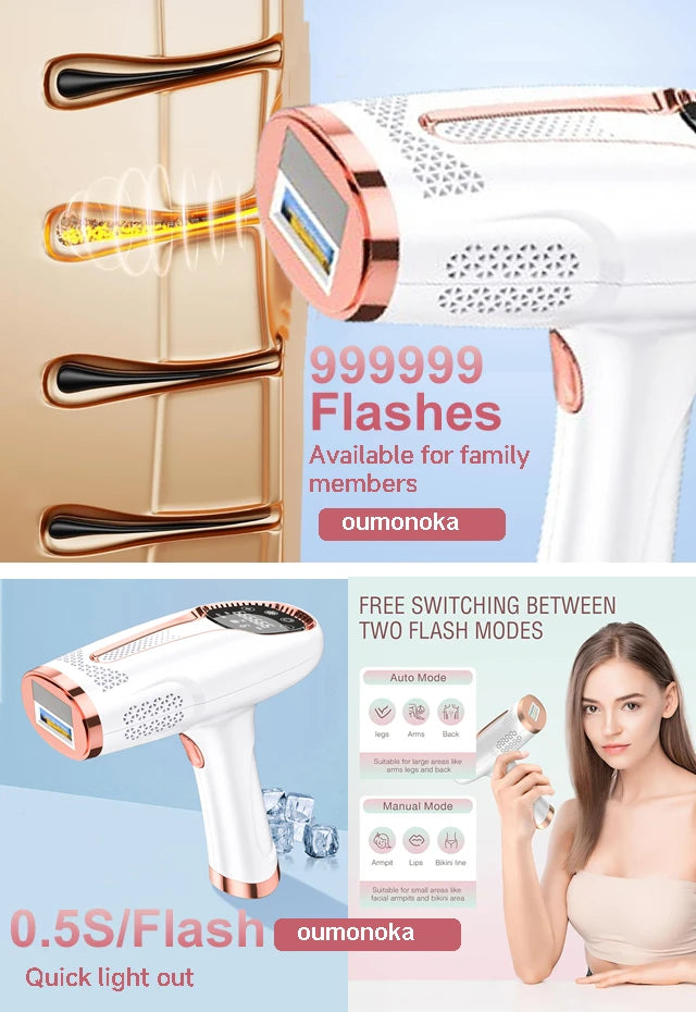 NEW Arrivals Women Permanent Laser Hair Removal Bikini Women's =10 Ice Cooling For Maximum Protection IPL Depilators Shaver Facial Hair Cutting Machine Men's Razor to Remove Hair Trimmer Hair Care Supplies