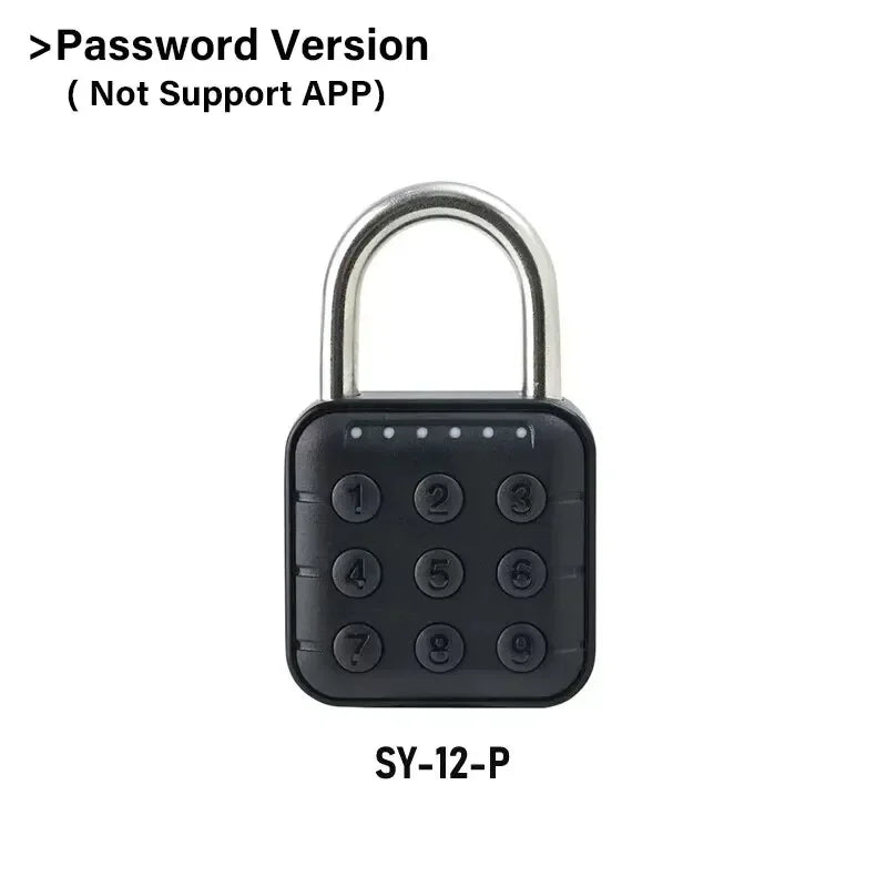 NEW Arrivals Electronic Lock TUYA APP  Bluetooth Fingerprint Padlock Digital Luggage Lock APP Temporary Password Remotely IP67 Decompression HOME Office Safety Security Supplies
