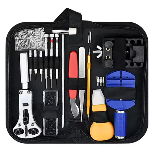 NEW Arrivals 147 Parts  Set Watch Repair Tool Kit for Disassembly Installation Maintenance Adjusting Straps Replacing Batteries Jewelry Accessories