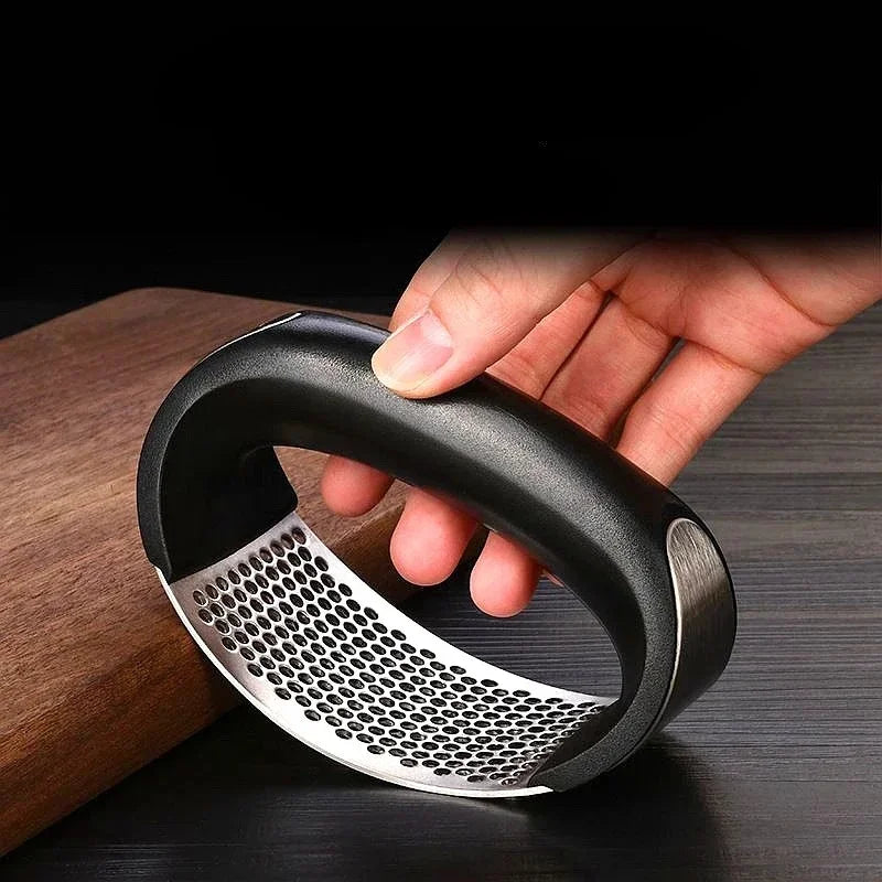 NEW Arrivals 6 PCS Set Stainless Steel Garlic Press Crusher Manual Garlic Mincer Chopping Garlic Fruit Vegetable Tools Kitchen Accessories