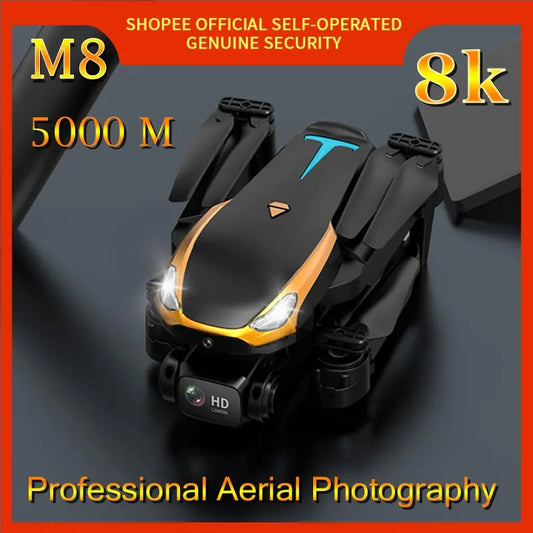 Drone M8 Aerial Photography Quadcopter Remote Control Helicopter 5000 Meters Distance Avoid Obstacles