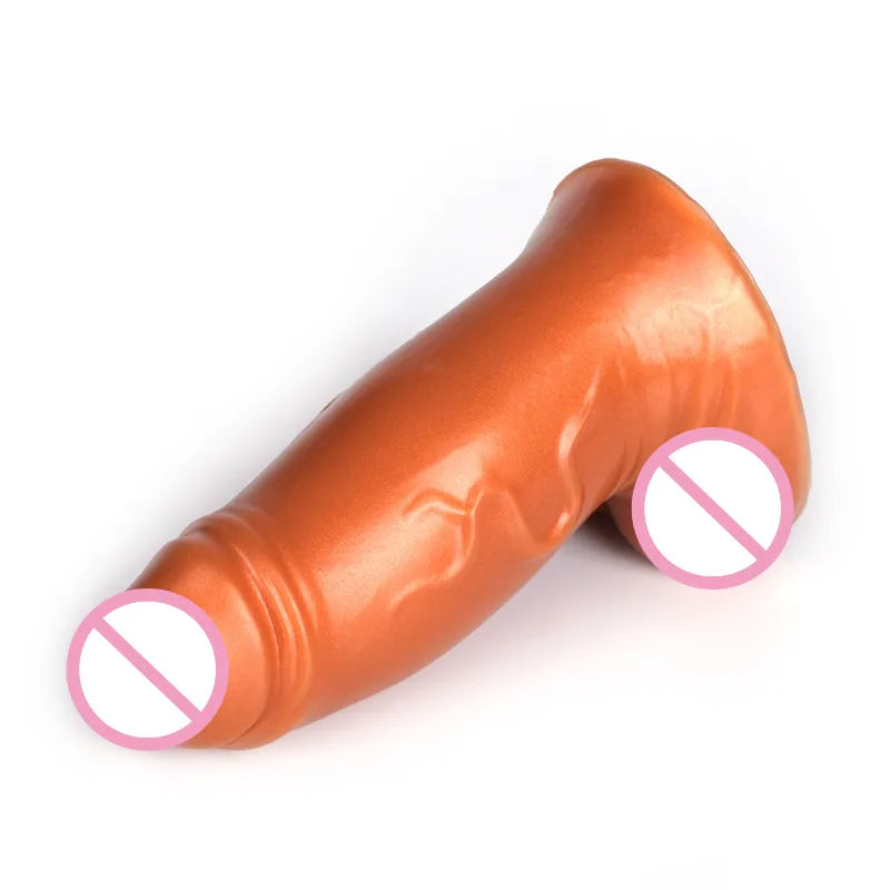 Soft Liquid Silicone Animal Phallus Shape Anal Plug Dildos Big Anal Dilator Butt Plug Stimulate Anus Sex Toys For Women And Men