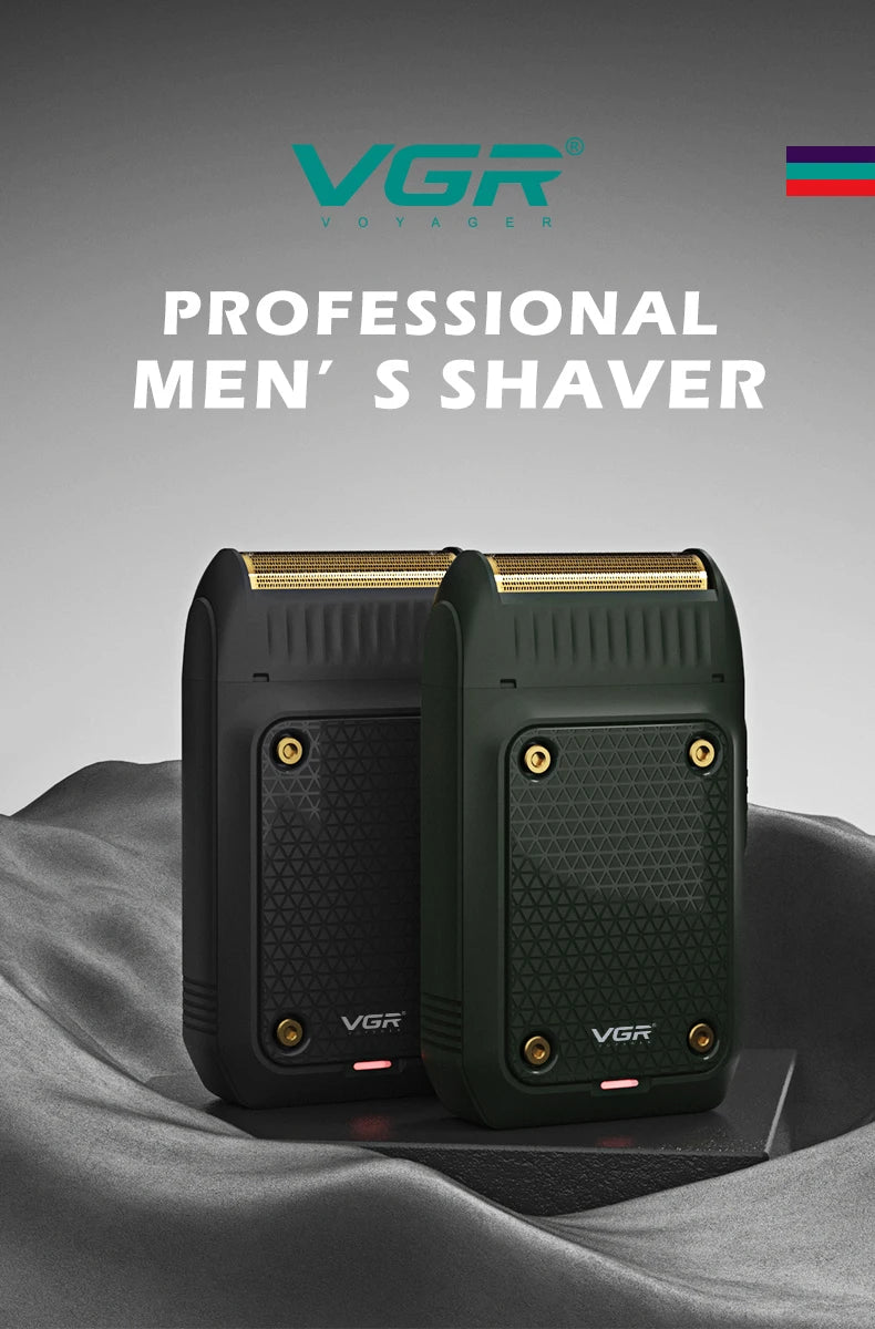 NEW Arrivals Powerful VGR Razor Electric Shaver Professional Hair Trimmer Rechargeable Razors Portable Beard Trimmer Outdoor Travel Business Trip Hotel Mini Hair Shaver for Men V-353 Men Grooming Accessories
