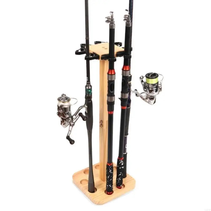 8-14 Bit Vertical Fishing Rod Storage Holder Fishing Gear Equipment Organizers Fishing Rod Rack Floor Stand Fishing Rod Rack Home Garage
