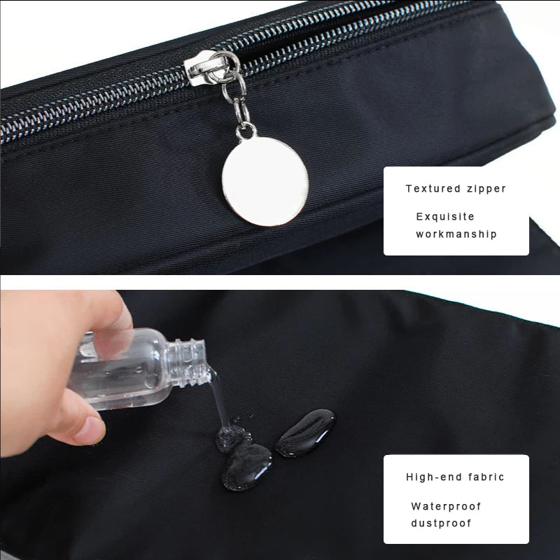 NEW Arrivals Make-Up Bag Women's Cosmetic Brush Bag Travel Organizer Makeup Brushes Fold Tools Rolling Bags Waterproof Nylon Makeup Case Women Cosmetic Accessories