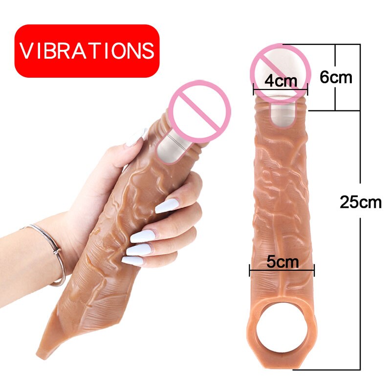 Penis Extender Sex tooys for Man Vibrator Sex Toys 18 Segurears Erection Ring for Men Men's Special Condom Cock Sleeve for Penis