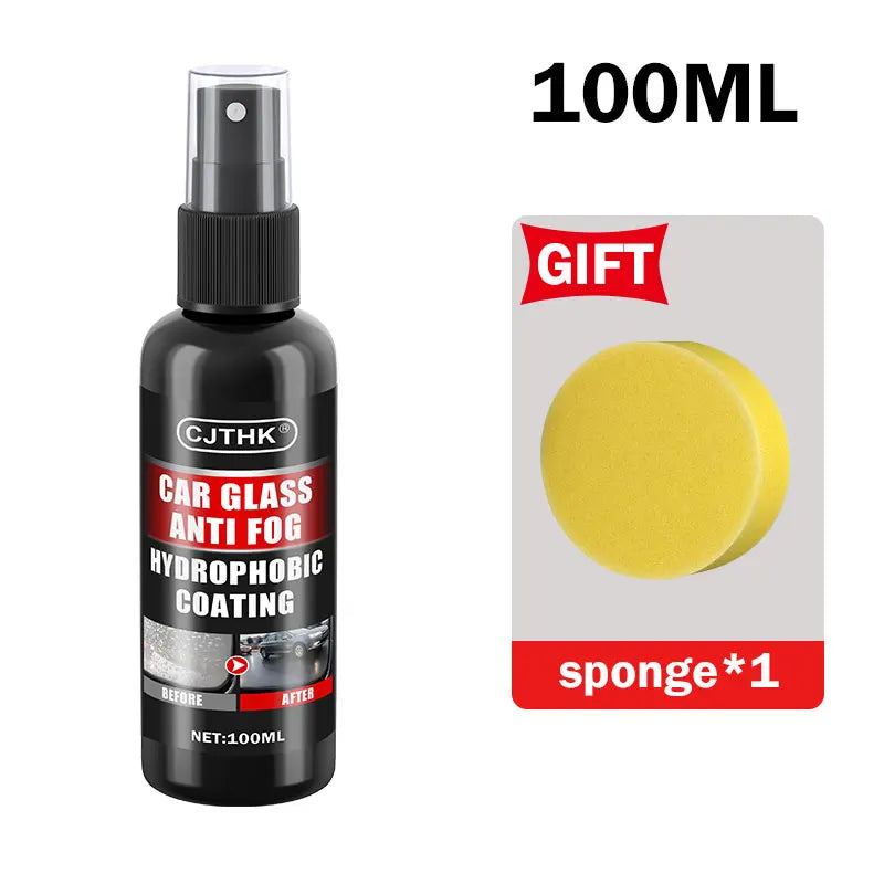 Car Glass Anti-Rain Anti-Fog Water Spray Repellent Nano Coating Hydrophobic Waterproof Agent Oil Film Removing Auto Glass Film Agent Cars Cleaning Supplies