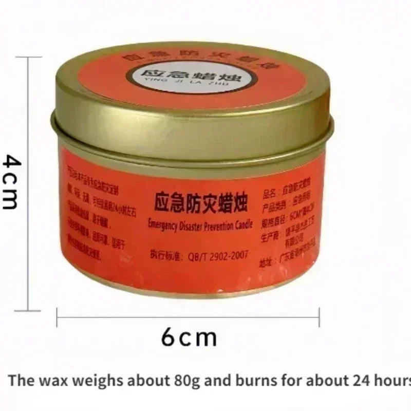 20 PCS 24 Hours Set Emergency Japanese Candles for Power Outages Windproof Smokeless Long-Lasting Lighting Survival Supply for Home Camping Blackouts