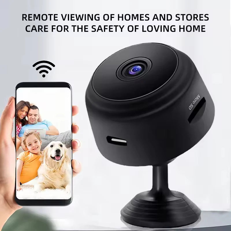 NEW Arrivals A9 Wi-Fi Mini Camera 1080P Security Monitoring Wireless Remote Night Vision Video Surveillance Smart Home Mini DV Cam HD Camera Home Security Supplies