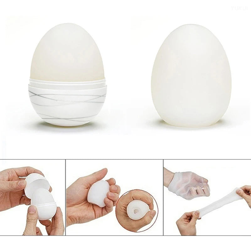 Adult Male Masturbation Eggs Stimulating Penis Massager Silicone Stretchable Masturbator Sex Toys for Men Masturbation Cup Wholesale