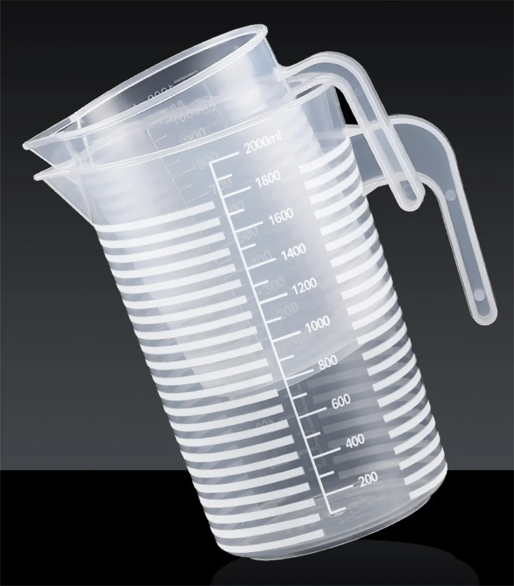 250/500/1000/2000ml Spout Kitchen Lab With Handle Measuring Cup Cooking Liquid Pitcher Jug Pour Durable Spout Kitchen Tools