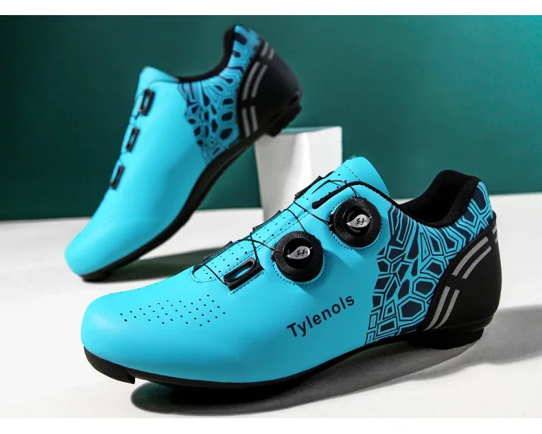 NEW 37-47 Size Blue/Black/Pink Color Professional Women's Cycling Speed MTB Shoes Women Men's Cycling Sneakers Road Mountain Bike Racing Shoes