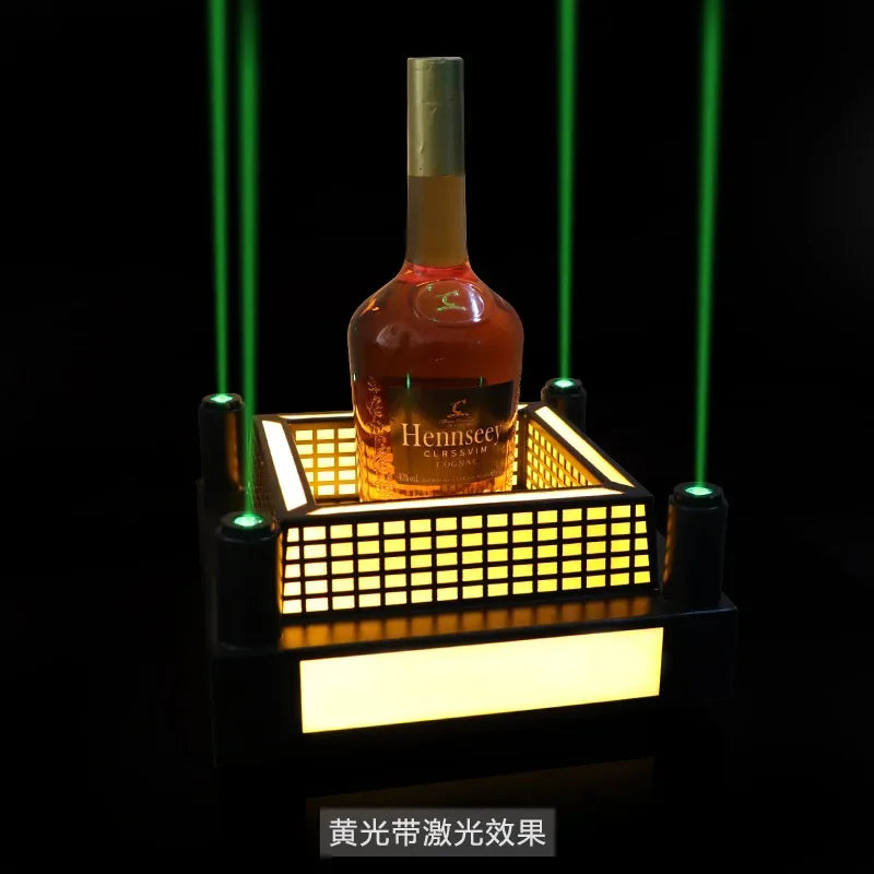 Bar Night Club Laser Metal Castle LED Light Base Whisky Wine Champagne Display Luxury Carrier Holder Bottle Presenter Glorifiers Home Bars Pubs Restaurants Hotels Barware Supplies