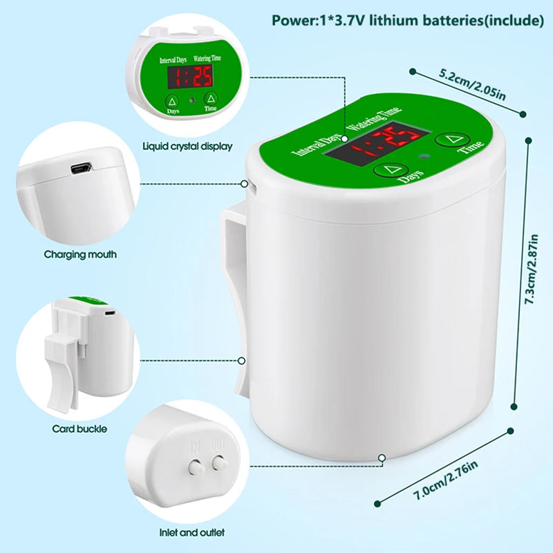 NEW Arrivals 6/10 Potted Flowers intelligent Timed Automatic Flower Waterer, Potted lazy Watering, Drip Water Seepage Water Applicator, Gardening Green Plant Home Indoor Outdoor Garden Supplies