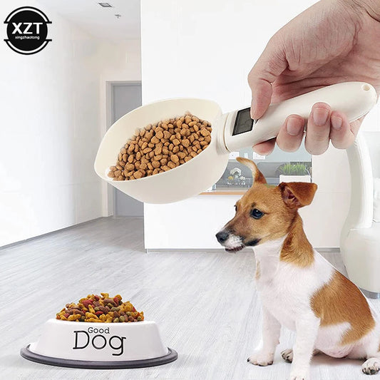 NEW Arrivals Pet Food Scale LCD Electronic Precision Weighing Tool Dog Cat Feeding Food Measuring Spoon Digital Display Kitchen Scale Pets Food Accessories Home Supplies