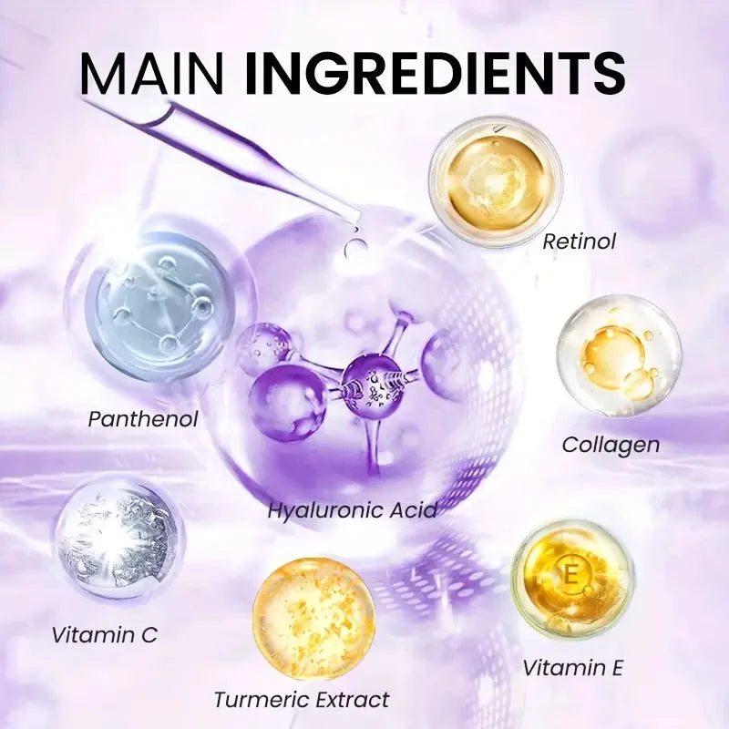 2 Minutes Facial Lifting Day and Night 100gr Cream Contains Retinol, Hyaluronic Acid and Collagen - Moisturizing Lotion Suitable for All Light Skin Tone, No Fragrance, Absorption of 2 Minutes