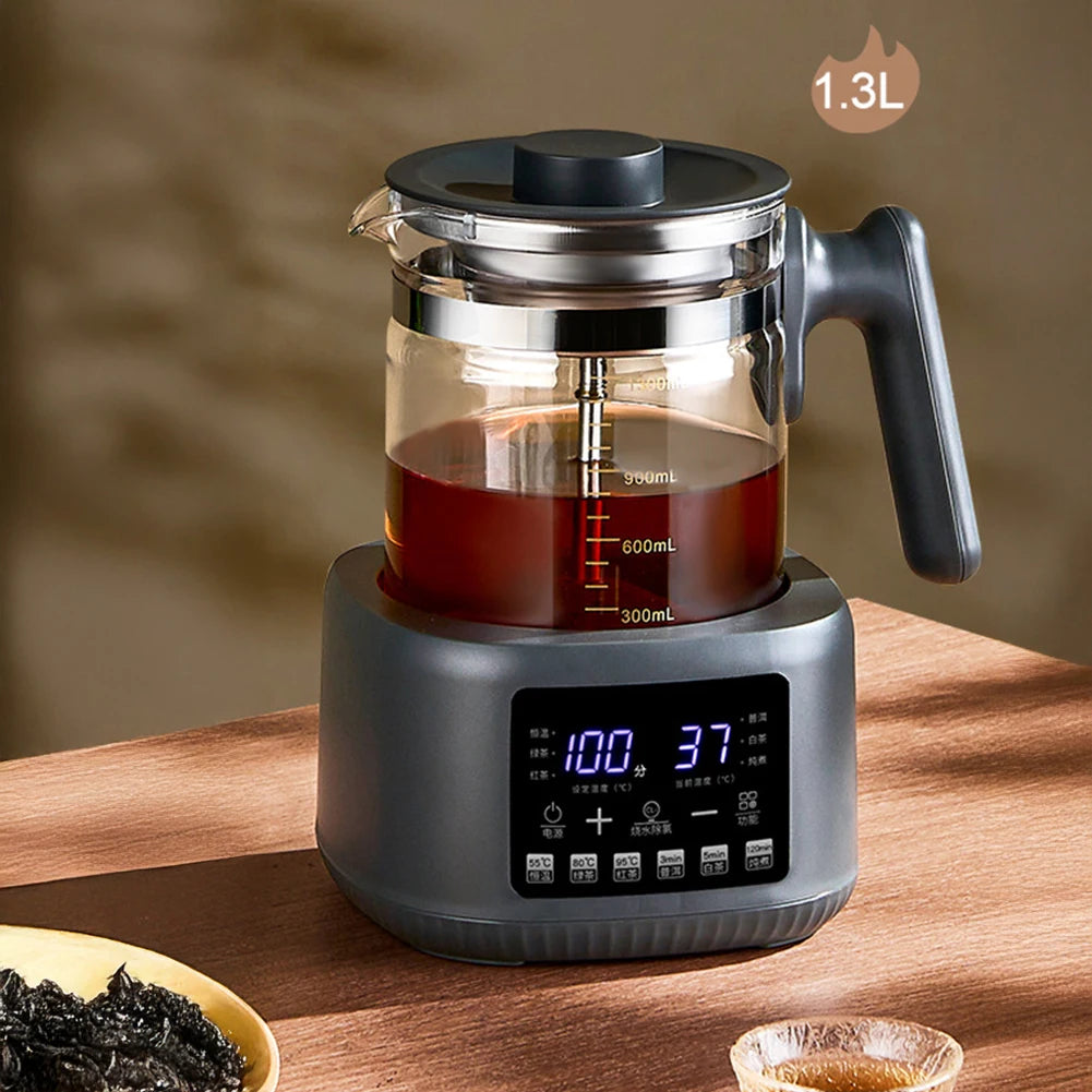 1300ml Steam Spray Tea Kettle Baby Constant Temperature Milk Regulator 316 Stainless Steel Heating Plate Multi Electric Kettle 72h Thermostatic Kettle AU Plug Travel Camping Picnic Home Office Appliances Supplies
