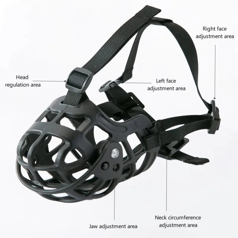 S-XXL Silicone Dog Muzzle Anti-Biting Breathable Mouth Mask for Medium Large Dog Accessories Safe Comfortable Outdoor Supplies