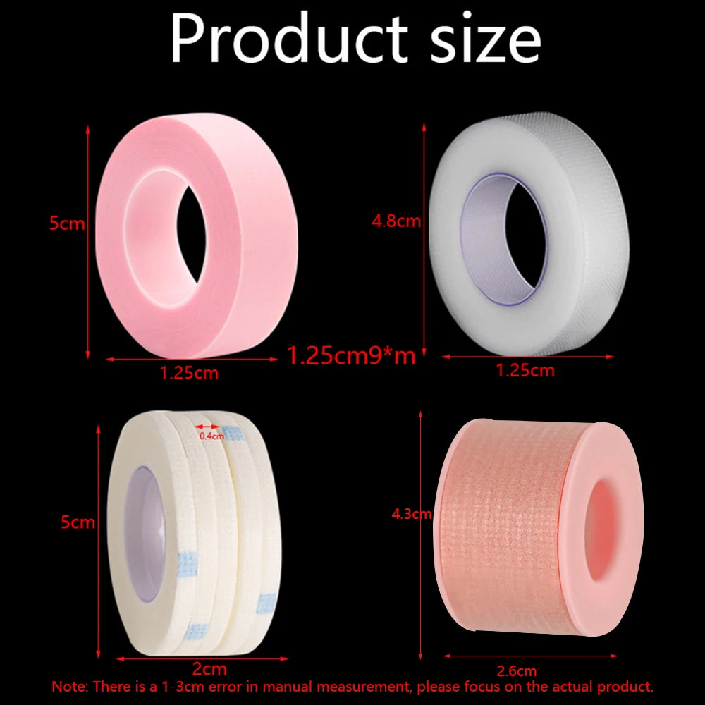 5 Rolls Eyelashes Extension Tape PE Adhesive Tools Under Eye Pads For Micropore Lashes Grafting Supplies Lash Lifting Tapes Women Cosmetic Accessories