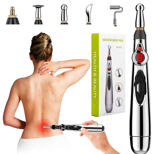 NEW Arrivals Acupuncture Electric Pen Meridian Energy Pulse Massage Pen, Multi-Function Massage Pen Tools for Massage Energy Therapy Pain Relief Health Care Supplies