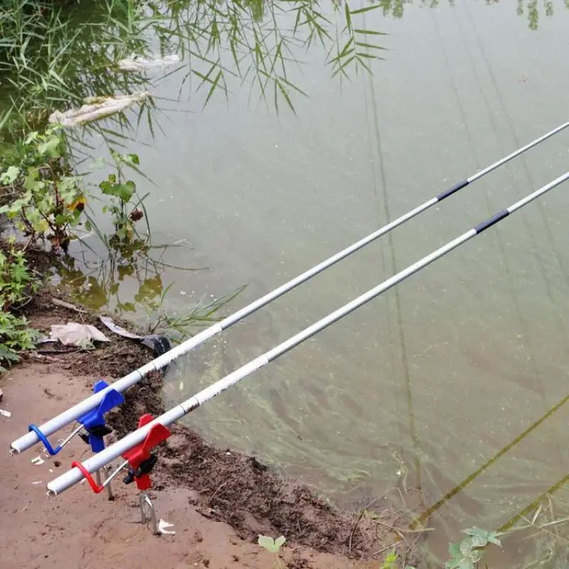360 Degree Adjustable Top Quality Aluminum Alloy Fishing Rod Holder Folding Fish Pole Stand For Fishing Ground Support Lake River Fishing Accessories