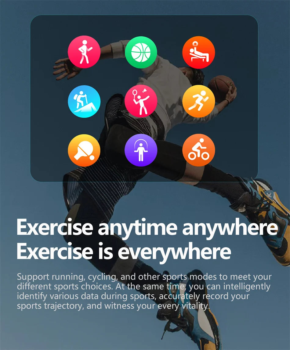 New Health Track Smartwatch NFC Air Pump Airbag Lipids ECG+PPG Uric acid Health BT Call Measure Health Smartwatch Men Women Sports Health Care Supplies