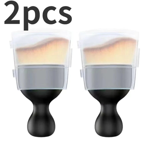 NEW Arrivals 2PCS Set Car Air Vent Cleaning Soft Brush with Casing Car Interior Cleaning Tool Artificial Car Brush Car Crevice Dusting Car Detailing