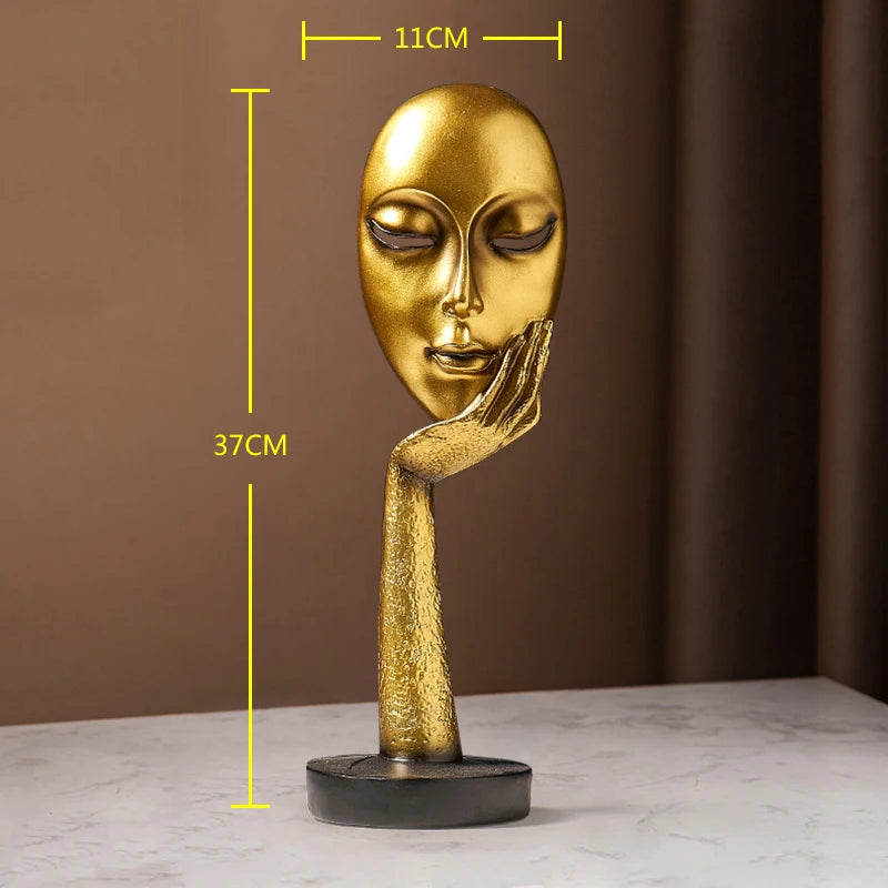 Home Decoration Luxury Accessories Feng Shui Gold Statuette Study Desk Ornaments Luxury Living Room Decoration Figurines Interior