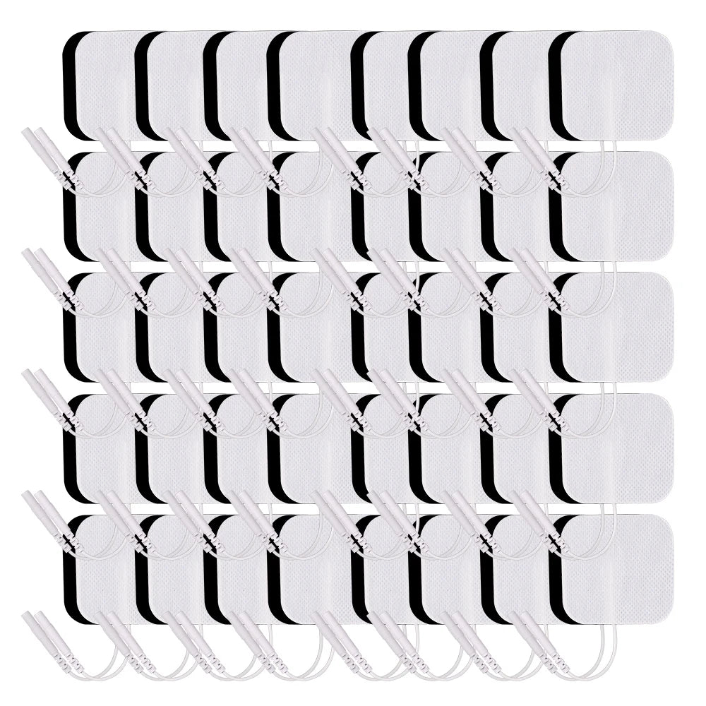 NEW Arrivals 100PCS Set  Self Adhesive TENS Electrode Pads 4×4cm/5×5cm Massager Electrodes Patch For Pulse EMS Muscle Stimulator Sticker