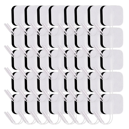 NEW Arrivals 100PCS Set  Self Adhesive TENS Electrode Pads 4×4cm/5×5cm Massager Electrodes Patch For Pulse EMS Muscle Stimulator Sticker