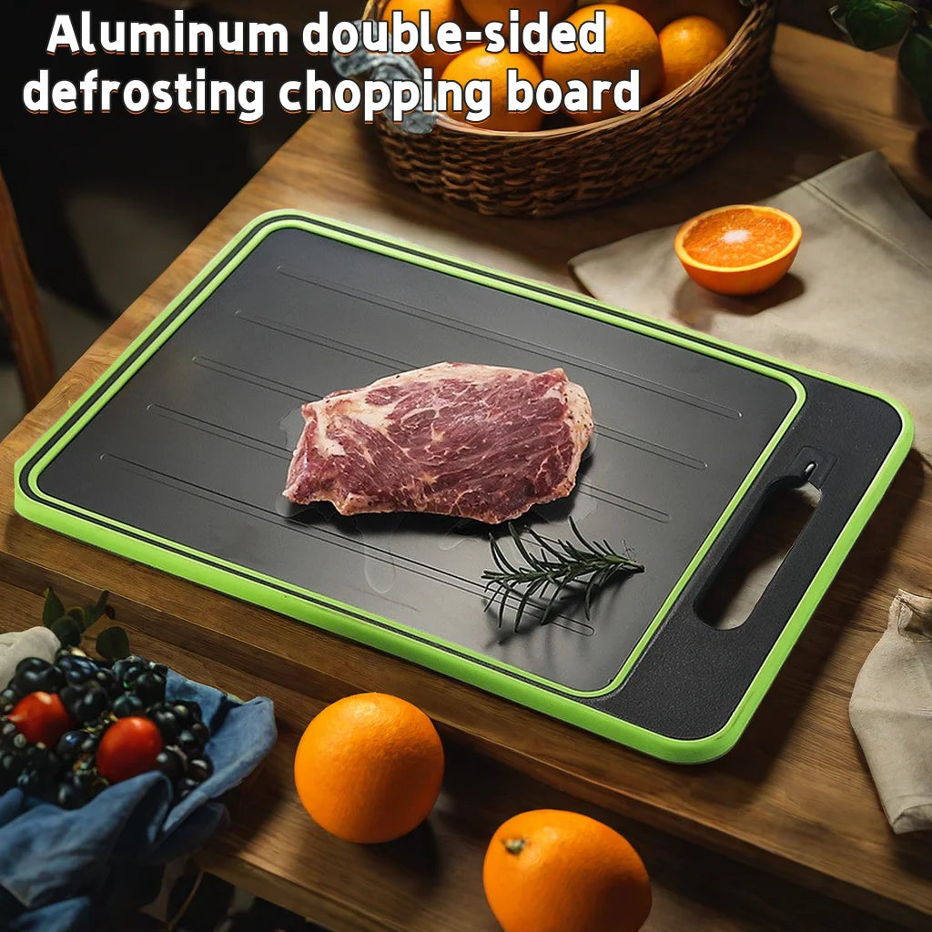 Kitchen Thawing Large Size Cutting Board Defrosting Function Physical Thawing Chopping Board Kitchen Garlic Grinding Tools Knife Sharpener Kitchenware Accessories